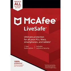 McAfee LiveSafe για 1 Συσκευή και 1 Έτος Χρήσης (Ηλεκτρονική Άδεια)