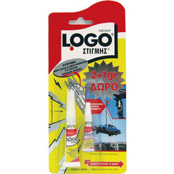 Κόλλα Στιγμής Logo Κλασσική 2gr + 1gr δώρο