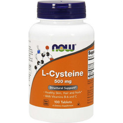 Now Foods L-Cysteine 500mg 100 Ταμπλέτες