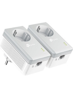 TP-Link TL-PA4010PKIT V1 Powerline Διπλό Kit για Ενσύρματη Σύνδεση με Θύρα Ethernet & Passthrough Πρίζα