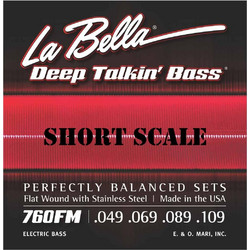 La Bella 760FM Deep Talkin' Bass Σετ 4 Χορδές Ηλεκτρικού Μπάσου Stainless Steel 49" Medium Tension