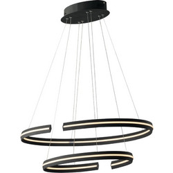 Fan Europe I-Clarke-S80 Κρεμαστό Φωτιστικό Οροφής Μονόφωτο LED με Φυσικό Λευκό Φως Μαύρο