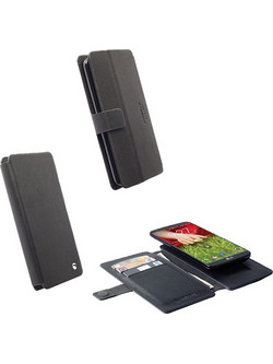 KRUSELL MALMO SLIDE ΘΗΚΗ UNIVERSAL LEATHER FLIPWALLET 3XL BLACK