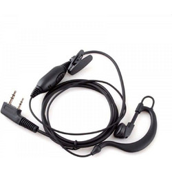 Ακουστικό ασυρμάτου πομποδέκτη headset μικρόφωνο με ακουστικό μαύρο