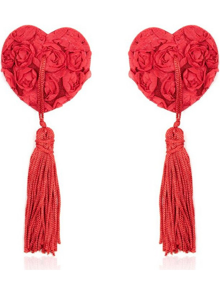 FETISH ADDICT ROSE HEART NIPPLE COVERS RED - ΚΑΛΥΜΜΑΤΑ ΘΗΛΩΝ ΚΟΚΚΙΝΑ