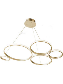 Ondaluce Pois Gold Κρεμαστό Φωτιστικό Οροφής Πολύφωτο LED με Θερμό Λευκό Φως Χρυσό