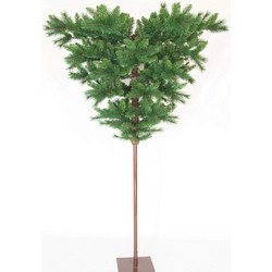 Χριστουγεννιάτικο Δέντρο Kantas Trees Ομπρέλα Erifili με Ξύλινο Κορμό 210cm Πράσινο KN1955
