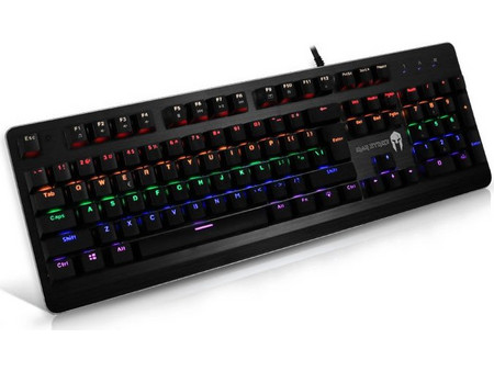 NOD Iron Strike Μηχανικό Gaming Πληκτρολόγιο με Xinda Blue Διακόπτες RGB Black
