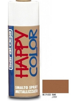 Saratoga Happy Metallizato Σπρέι Βαφής Copper Gloss 400ml