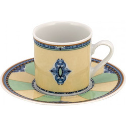 WM Collection Φλιτζάνια Espresso & Ελληνικού Καφέ Πορσελάνης Πολύχρωμα 100ml 6τμχ N16904
