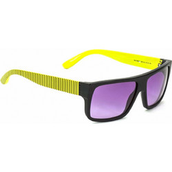 Marc By Marc Jacobs MMJ 096NS VOW/57 Ανδρικά Γυαλιά Ηλίου Τετράγωνα Κοκάλινα Μαύρα Κίτρινα με Μωβ Degradee Φακό