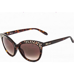 Blumarine SBM623/S 0743 Γυναικεία Γυαλιά Ηλίου Πεταλούδα Κοκάλινα Καφέ με Καφέ Degradee Φακό
