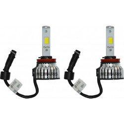 LED Εμπρόσθια φώτα αυτοκινήτου H8 6000K Ζευγάρι