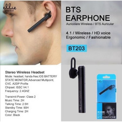 Ellietech BT203 Ακουστικό Bluetooth Earbud Black