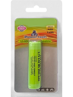 Powertech Rechargeable 18650 2600mAh 1τμχ