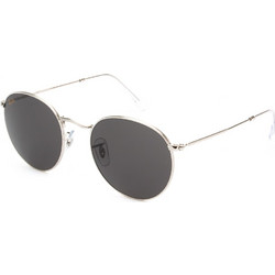 Ray-Ban RB3447 9198/B1 Γυαλιά Ηλίου Στρογγυλά Μεταλλικά Ασημί με Μαύρος Polarized Φακό