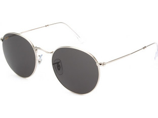 Ray-Ban RB3447 9198/B1 Γυαλιά Ηλίου Στρογγυλά Μεταλλικά Ασημί με Μαύρος Polarized Φακό