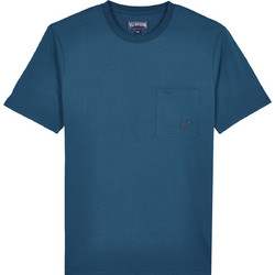 VILEBREQUIN Solid Men Organic Cotton T-Shirt - Blue