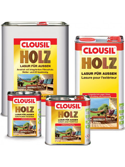 Clou Clousil Lasur Βερνίκι Εμποτισμού Ξύλου Έτοιμο προς Χρήση Satin Μαόνι 5lt
