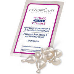 Target Pharma Hydrovit Retinol Plus Vitamin E Monodose Αντιγηραντικό Ενυδατικό Serum Προσώπου με Βιταμίνη C Βιταμίνη E & Ρετινόλη 7τμχ