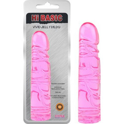 Chisa Novelties Hi Basic Vivid Jelly Ρεαλιστικό Dildo 19.2cm Ροζ