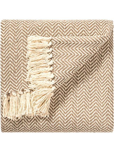 Ριχτάρι NATH9 Mπεζ Πολυθρόνα 125x150cm 100% Βαμβάκι