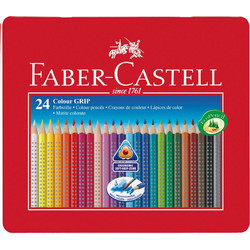 Faber-Castell Grip Κασετίνα Ξυλομπογιές Ακουαρέλας Σετ 24τμχ
