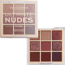 Makeup Revolution Ultimate Nudes Dark Παλέτα Σκιών 8.1gr