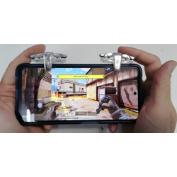2pcs Σκανδαλες για κινητά / android διαφανες - ασημι (oem)