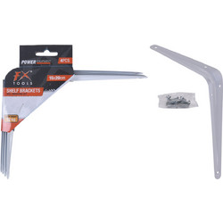 Σετ Γωνίες Στήριξης ραφιών 4τεμ. 150x200mm Λευκό CY5900840 FX Tools