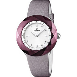 Festina Γυναικείο Ρολόι με Μωβ Δερμάτινο Λουράκι F16620/3