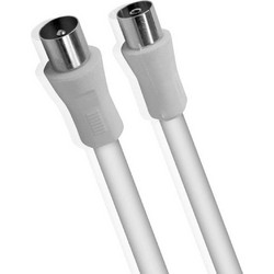 Powertech Καλώδιο Κεραίας Coax Male to Coax Female 3m White CAB-V016