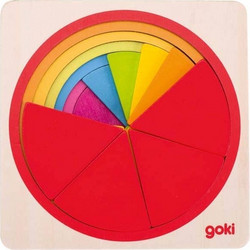 Goki Ξύλινο Παζλ Montessori 
 Κύκλοι 21τμχ