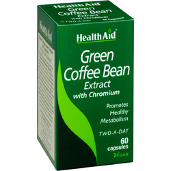 Health Aid Green Coffee Bean Extract Συμπλήρωμα Διατροφής με Πράσινο Καφέ 100mg 60 Κάψουλες