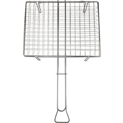 Home & Camp Διπλή Σχάρα Ψησίματος Χρωμίου με Πόδια 40x33cm 20725