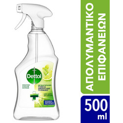 Dettol Anti-Bacterial Surface Cleanser Lime & Mint Spray 500ml