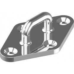 ΜΑΠΑ ΜΕ ΠΛΑΚΑ ΡΟΜΒΟ INOX A4 C 100mm OEM M8223