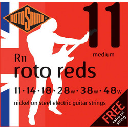 Rotosound R11 Σετ 6 Χορδές Ηλεκτρικής Κιθάρας Nickel Plated Steel 11-48" Medium Tension