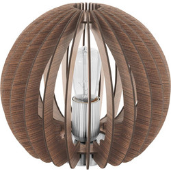 Φωτιστικό Επιτραπέζιο Cossano 94956 Brown Eglo Ξύλο,Μέταλλο