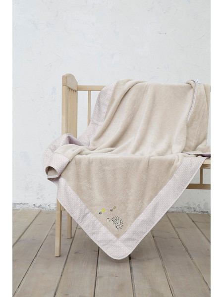 Nima Home Riccio Κουβέρτα Κούνιας Βελουτέ 110x140 Μπεζ