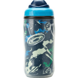 Ecolife Smash Glow in the Dark! Space Παιδικό Μπουκάλι Πλαστικό BPA Free με Καλαμάκι Μπλε 420ml