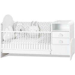 Orpak Pori Πολυμορφική Κούνια για Στρώμα 80x130cm Λευκή 1974