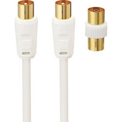 Logik Καλώδιο Κεραίας Coax Male to Coax Male 2m White