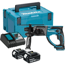 Makita DHR202RTJ Κρουστικό Κατεδαφιστικό Πιστολέτο Μπαταρίας 18V με 2 Μπαταρίες και SDS Plus