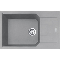 Franke Urban UBG 611-78 XL Stone Grey Ένθετος Νεροχύτης Γρανίτη Αντιστρεφόμενος 78x50cm