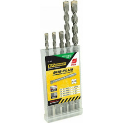 ΣΕΤ ΤΡΥΠΑΝΙΑ SDS PLUS 5τμχ FF GROUP 2pcs 6x160,1pc 8x160,1pcs 10x210,1pc 12x210 43407