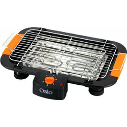 Osio OGB-2437 Ηλεκτρική Ψησταριά Σχάρας 2000W με Ρυθμιζόμενο Θερμοστάτη 31.7x21.9cm