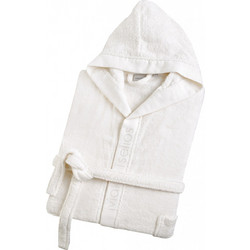 Makis Tselios Helmi 1 Μπουρνούζι Με Κουκούλα White