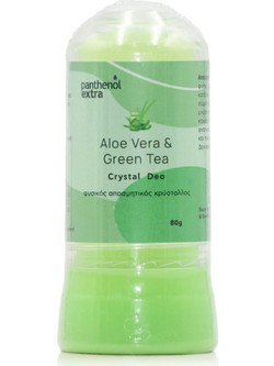 Medisei Panthenol Extra Aloe Vera & Green Tea Φυσικό Αποσμητικό Roll On Κρύσταλλος 24h Χωρίς Αλουμίνιο 80gr