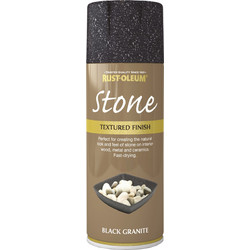 Rust-Oleum Stone Σπρέι Βαφής Black Granite 400ml
